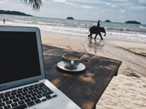 Digital Nomad Thailand beach Charada