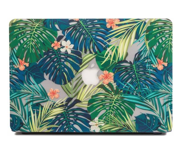laptop cover tropical orange working remote charada